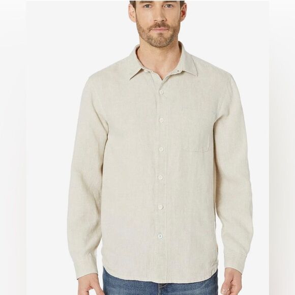 NWT TOMMY BAHAMA HARBOR ISLAND L/S SILK BLEND CAMP SHIRT - Picture 1 of 12